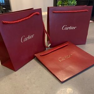 Cartier shopping bags